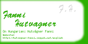 fanni hutvagner business card